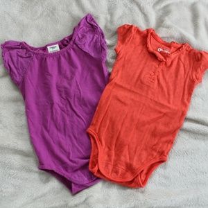 Set of Adorable 18 Month Oshkosh Onesies